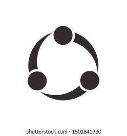 Share icon with square and arrow vector illustration on white background