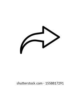 Share icon with square and arrow vector illustration on white background
