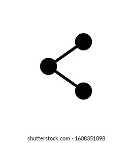 Share icon with square and arrow vector illustration on white background

