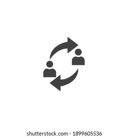 Share icon with square and arrow vector illustration on white background