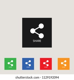 Share icon, stock vector illustration, EPS10.