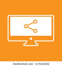 Share icon, stock vector illustration, EPS10.