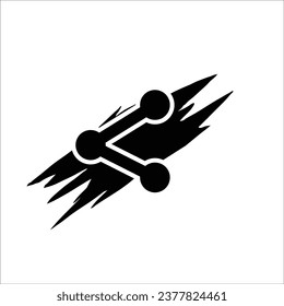 Share icon stock vector illustration