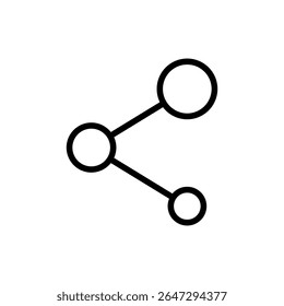 Share icon symbol for apps and websites. Sharing sign and symbol