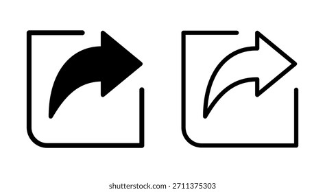 Share icon symbol for apps and websites. Sharing sign and symbol