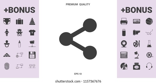 Share icon symbol - graphic elements for your design