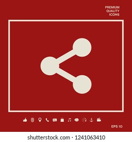 Share icon symbol. Graphic elements for your design