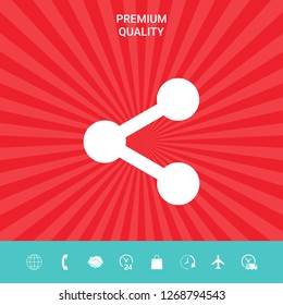 Share icon symbol. Graphic elements for your design