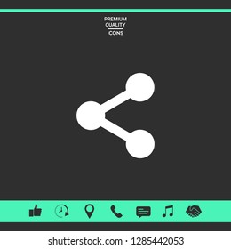 Share icon symbol. Graphic elements for your design