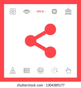 Share icon symbol. Graphic elements for your design