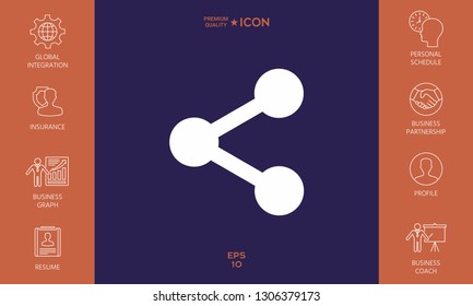 Share icon symbol. Graphic elements for your design