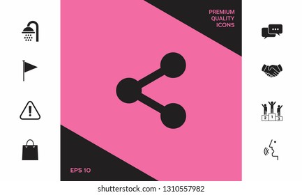 Share icon symbol. Graphic elements for your design