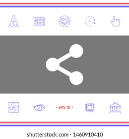 Share icon symbol. Graphic elements for your design