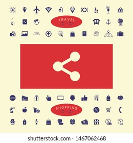 Share icon symbol. Graphic elements for your design