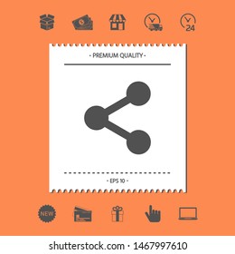 Share icon symbol. Graphic elements for your design