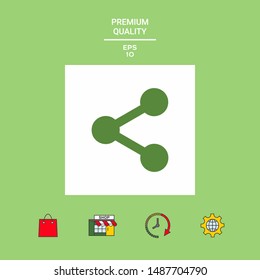 Share icon symbol. Graphic elements for your design