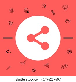 Share icon symbol. Graphic elements for your design