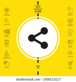 Share icon symbol. Graphic elements for your design