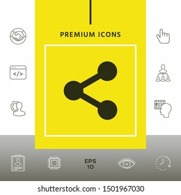Share icon symbol. Graphic elements for your design