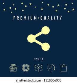 Share icon symbol. Graphic elements for your design