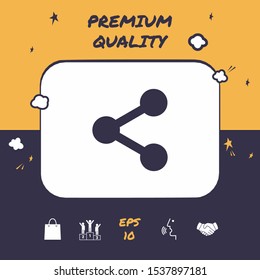 Share icon symbol. Graphic elements for your design