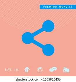 Share icon symbol. Graphic elements for your design
