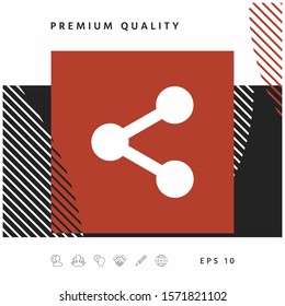 Share icon symbol. Graphic elements for your design