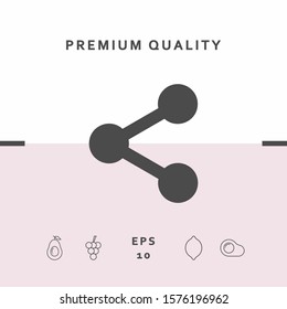 Share icon symbol. Graphic elements for your design