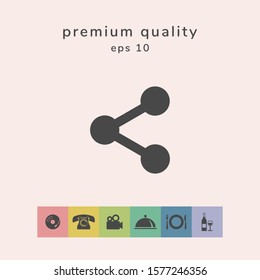 Share icon symbol. Graphic elements for your design
