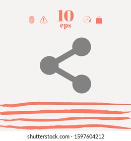 Share icon symbol. Graphic elements for your design