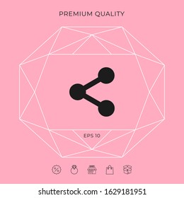 Share icon symbol. Graphic elements for your design