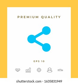 Share icon symbol. Graphic elements for your design