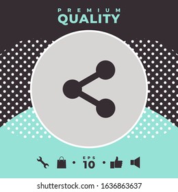Share icon symbol. Graphic elements for your design