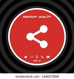 Share icon symbol. Graphic elements for your design