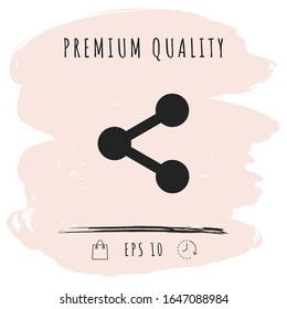 Share icon symbol. Graphic elements for your design