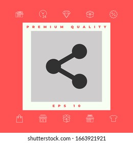 Share icon symbol. Graphic elements for your design