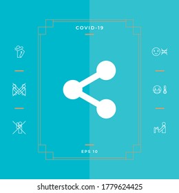 Share icon symbol. Graphic elements for your design