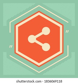 Compartir símbolo de icono. Elementos gráficos para su diseño