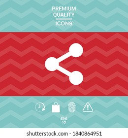 Share icon symbol. Graphic elements for your design