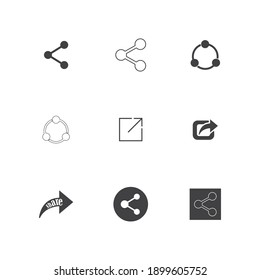 Share Icon Symbol. Premium Quality Isolated Social Element In Trendy Style.