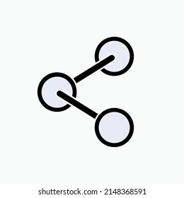 Compartir icono. Símbolo Publicar datos - Vector. 