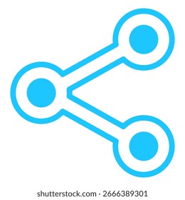 Share icon symbol in simple vector style