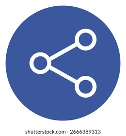 Símbolo de icono de Compartir en estilo de Vector simple