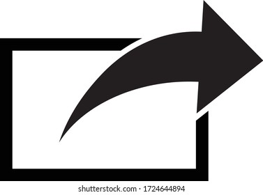 Share icon. Share symbol. Vector illustration