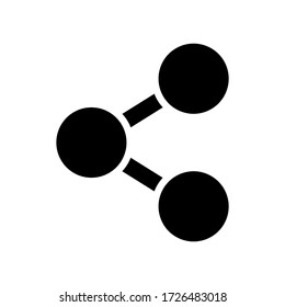 Share icon symbol vector on white background. eps10
