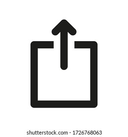 Compartir el vector de símbolo del icono en el fondo blanco. eps10