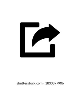 Share icon symbol vector on white background