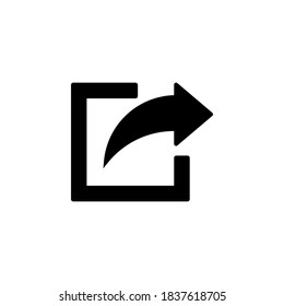 Share icon symbol vector on white background