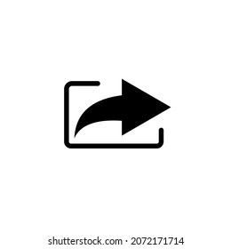 Compartir el vector del símbolo del icono en el fondo blanco