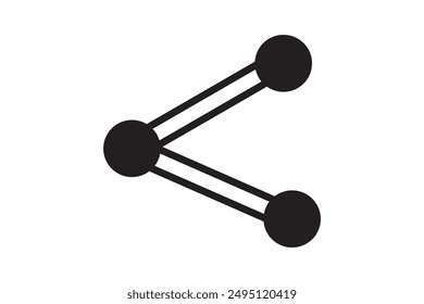 Share icon symbol vector on white background. eps10